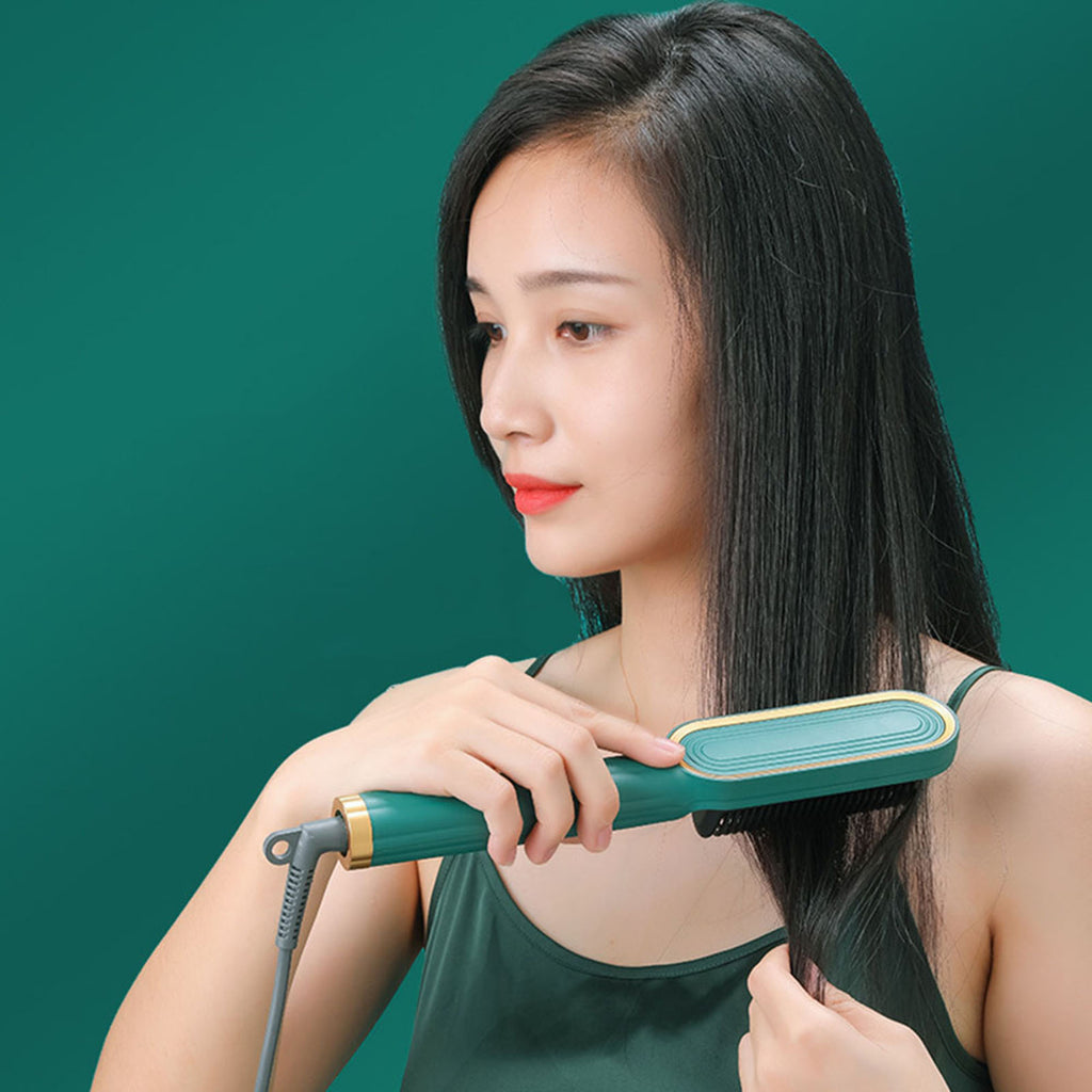 2-in-1 Professional Hair Straightener &amp; Curler - LED Display - Anti-Scalding